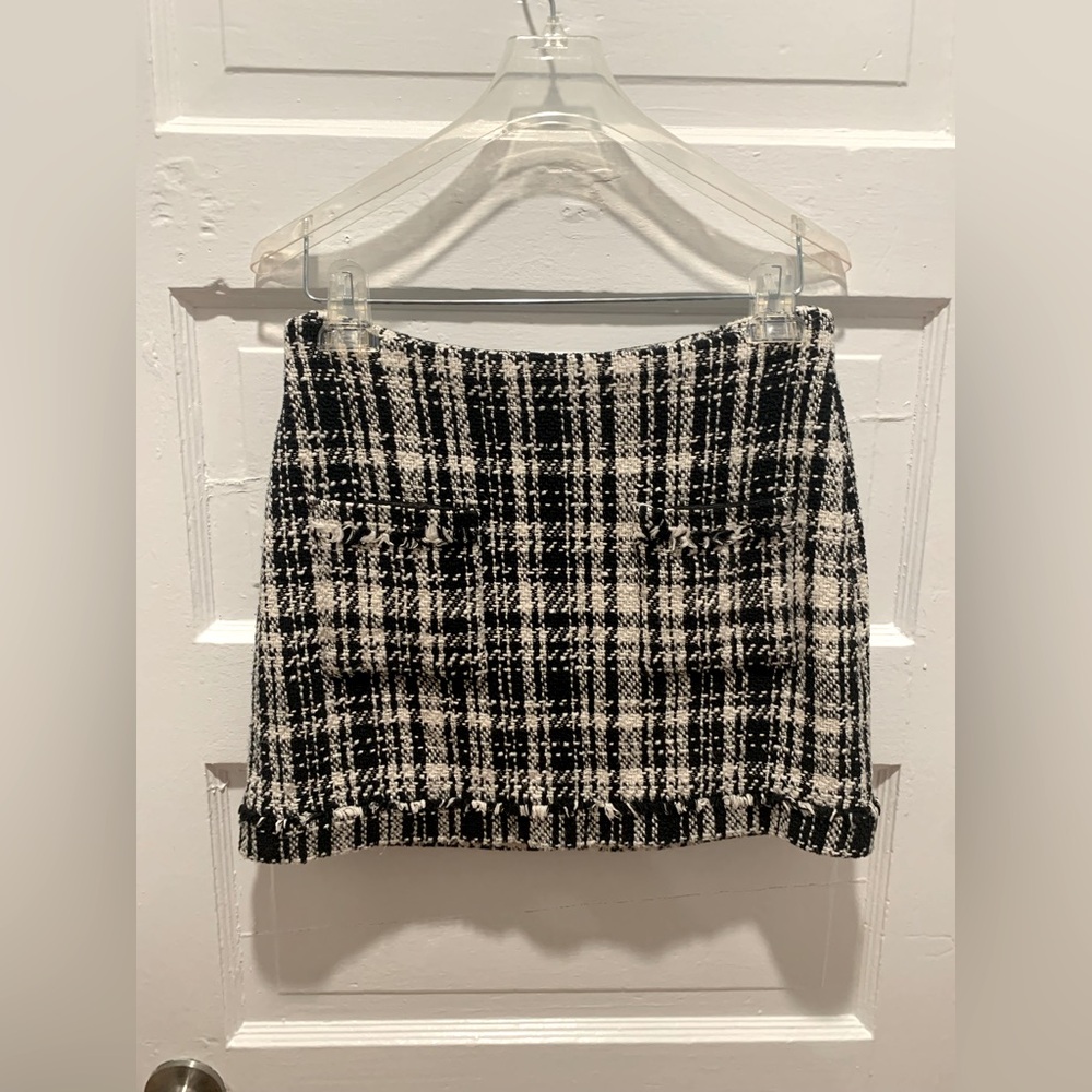 Bundle of Zara Black and White Tweed Jacket & Skirt - Picture 5 of 8